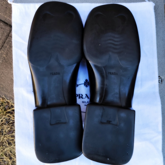 Prada Men's Shoes 12 black slip on Loafers - Picture 8 of 13